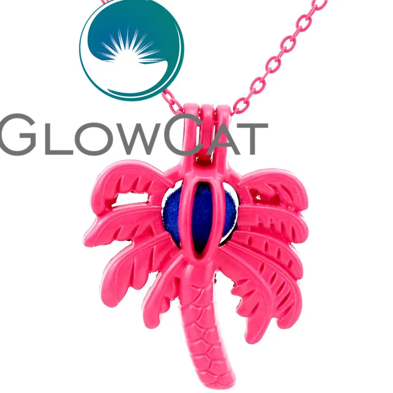 GLOWCAT RR594 горячий розовый кокосовое дерево жемчужные бусины клетка диффузор