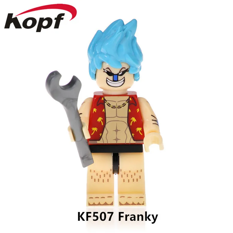 50 шт. один кусок действия франки Vinsmoke Sanji Usopp Tony Chpper Луффи обучения строительный конструктор для детей подарок игрушка KF507
