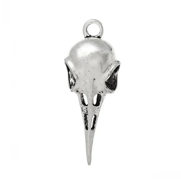 

new Charm Pendants Bird Beak Antique Silver 4.9cm x 1.9cm,5PCs