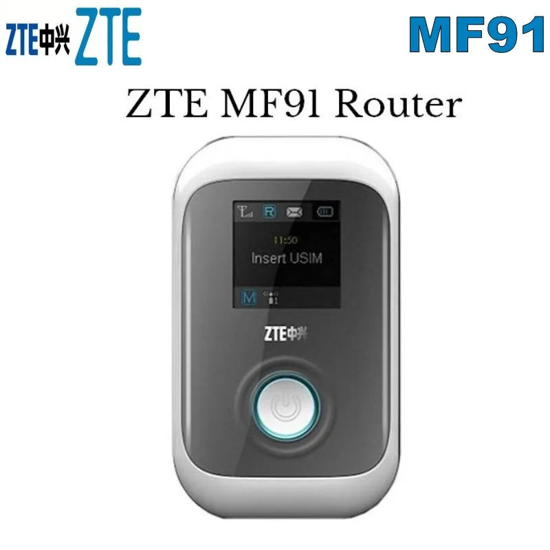  Unlock ZTE MF91 4G FDD-LTE Wifi Router Modem HSPA+ WCDMA EDGE GSM Mobile Hotspot