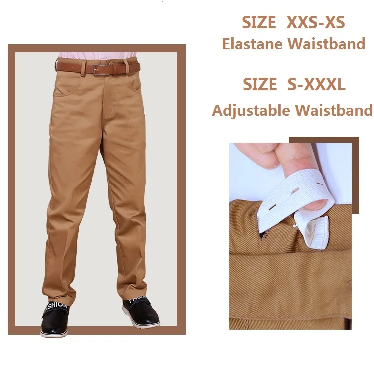 Boys Pants Casual Pants School Uniforms Straight Pants Spring Autumn Trousers for Kids Khaki and Navy Blue 2006 2007