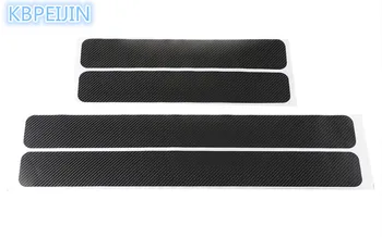 

4PCS Car Door Stickers Carbon Fiber Look Scuff Cover Anti Scratch FOR BMW e46 e90 e39 f30 f10 e36 e60 x5 e53 f20 e34 accessories