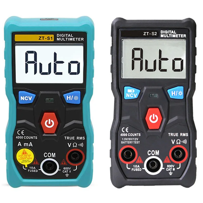 1pcs Zts1 Zts2 Digital Multimeter Tester True Rms 4000 Counts