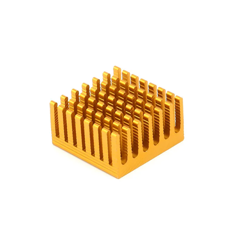 1 pc 282815mm Radiator Heatsink Cooling Fin Aluminum Cooler Heat Sink for Graphic Golden 28X28X15mm (3)