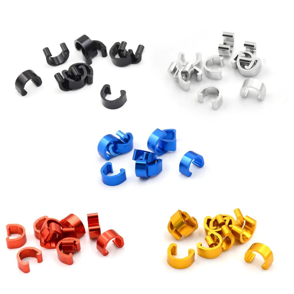 10Pc/bag Cycling MTB Road Bike Brake Gear Cable C Clips Clamps Housing