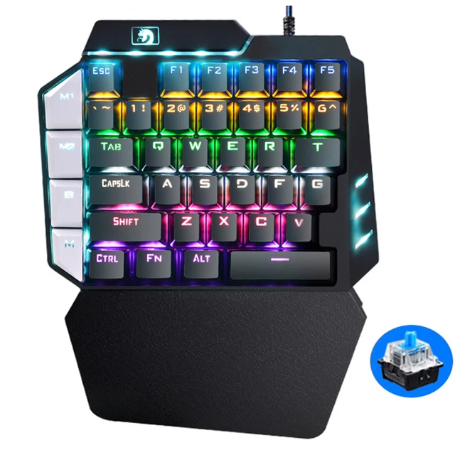 Cool Gaming Keyboard One Handed Mechanical Keyboard for PUGB Mobile