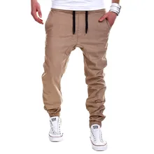 Новинка, Брендовые мужские брюки цвета хаки в стиле хип-хоп, шаровары для бега, мужские брюки, повседневные мужские штаны для бега, однотонные спортивные штаны, Размер 6XL