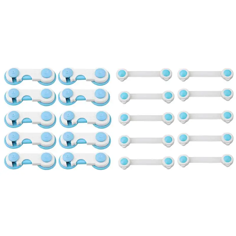 10 قطعة/المجموعة الأبواب الأدراج خزانة أقفال أمان للأطفال حماية من الأطفال البلاستيك قفل الطفل أقفال أمان للأطفال