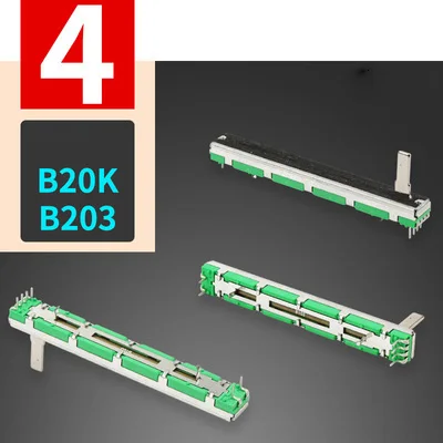 1 шт. 75 мм потенциометр A10K/A103 A20K/A203 B10K/B103 B20K/B203 Behringer микшер фейдер - Цвет: 1pcs B20K B203
