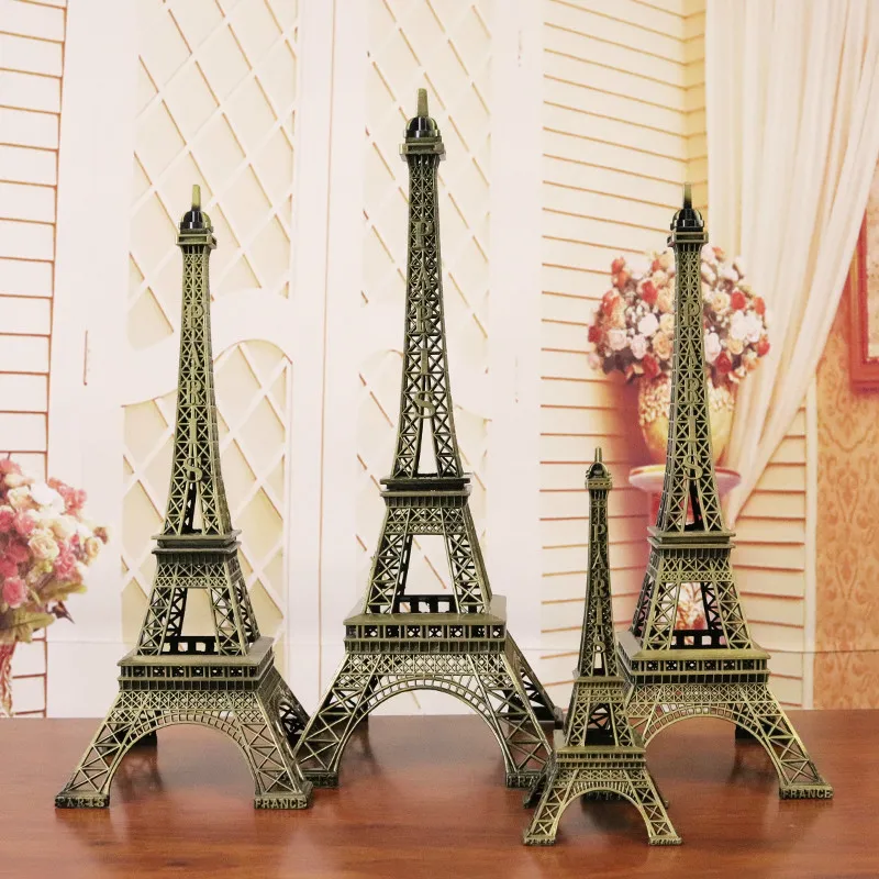 Cast Iron Antique Style EIFFEL TOWER Statue PARIS FRANCE Garden Home Decor