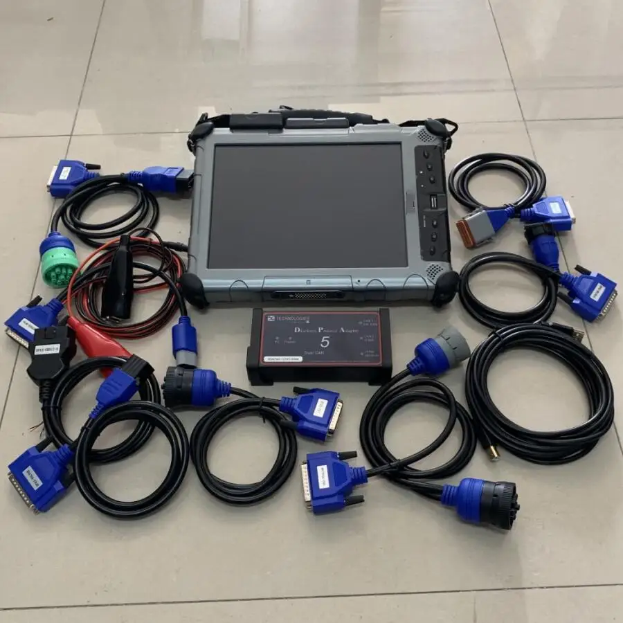 Грузовик диагностический Ремонт Сканер и инструмент DPA5 Dearborn протокол адаптер USB подключение для тяжелых грузовиков с б/у ноутбук IX104 I7 4G
