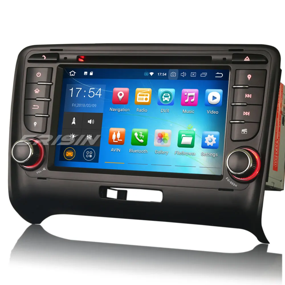 Erisin ES7879T 7-дюймовый автомобильный dvd Восьмиядерный android 8 0 4G RAM DAB OBD WIFI 3G для AUDI TT MK2 |