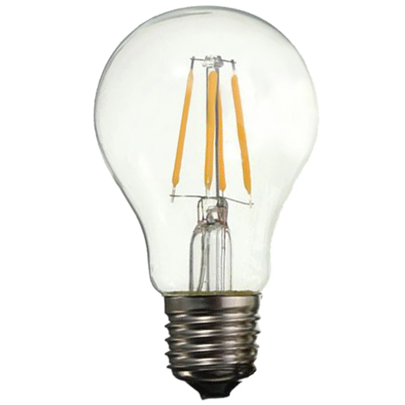 

5x E27 A60 4W Edison Retro Vintage Filament COB LED Bulb Candle Light Lamp