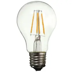 5x E27 a60 4 Вт Эдисон Ретро Винтаж нити початка Светодиодный лампы свеча свет лампы