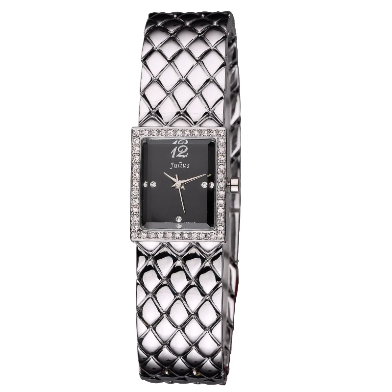 Goedkoop Nieuwe julius dame vrouw polshorloge lux mode uur korea jurk armband shell staal school student meisje valentine gift ja 672