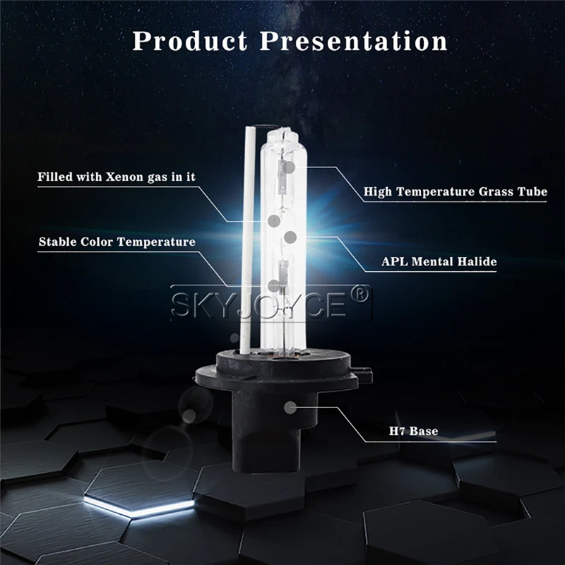 SKYJOYCE 55W hid kit xenon H11 6000K 12V HID Slim Ballast 55W H1 H7 H3 9005 9006 4300K 5000K hid headlight bulbs conversion kit (13)