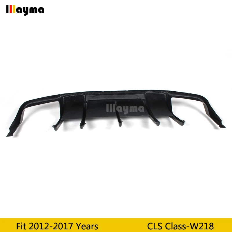 Difusor de labios de parachoques trasero de fibra de carbono estilo Renntech para Mearcedes Benz W218 CLS350 CLS63 AMG Sport Bumper 2011-2014 año