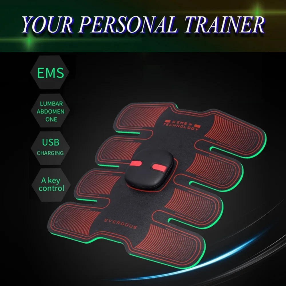 EMS стимулятор тренировочное снаряжение для фитнеса Брюшная Тренировка мышц машина беспроводной USB зарядка для ног живота упражнения тренировка оборудование