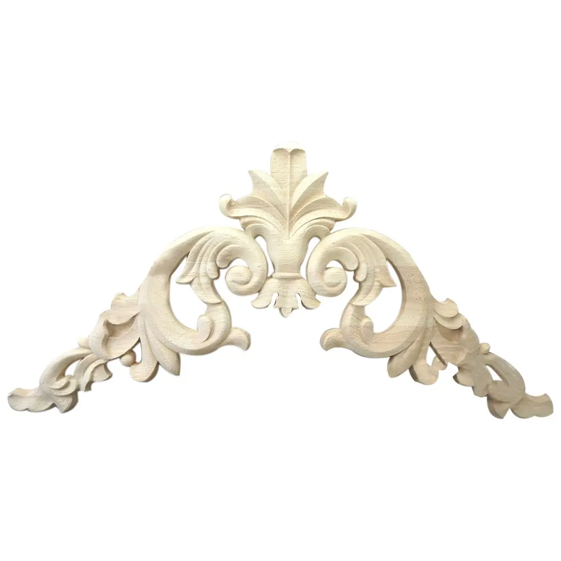 15*15cm Rubber Wood Carved Corner Onlay Applique Exquisite Unpainted | Дом и сад