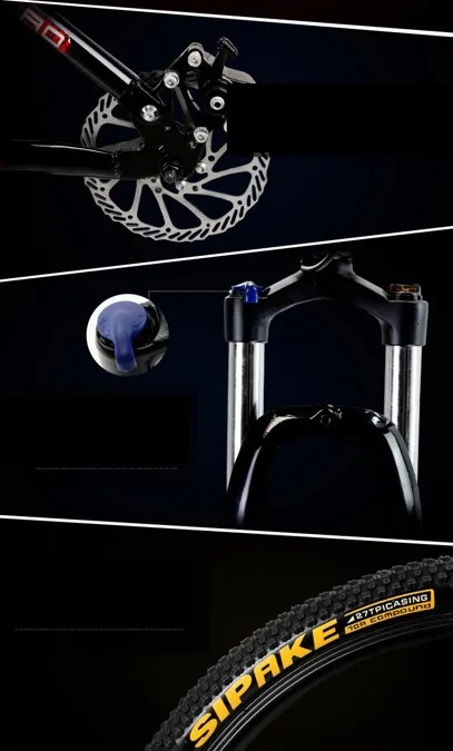 Top LLNiao Mountain bike 24/26 inch Tire 21/27-speed double disc brakes Bicycle 16