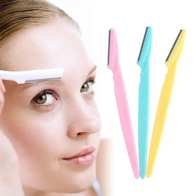 3Pcs/Set Eyebrow Razor Facial Hair Remover Eyebrow Trimmer Sharp Mini
