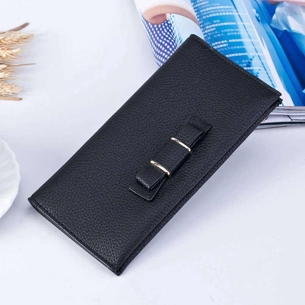  Mance Leather fashion Women long Wallets Ladies Small Wallet Zipper Roomy Coin Purse Female Credit Card Purses Money Bag kawaii 