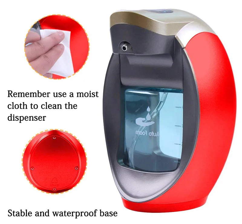Yooap автоматический дозатор мыла для пены 480 мл Высший сорт ABS& нержавеющая сталь водонепроницаемые аксессуары для ванной комнаты диспенсер для жидкого мыла