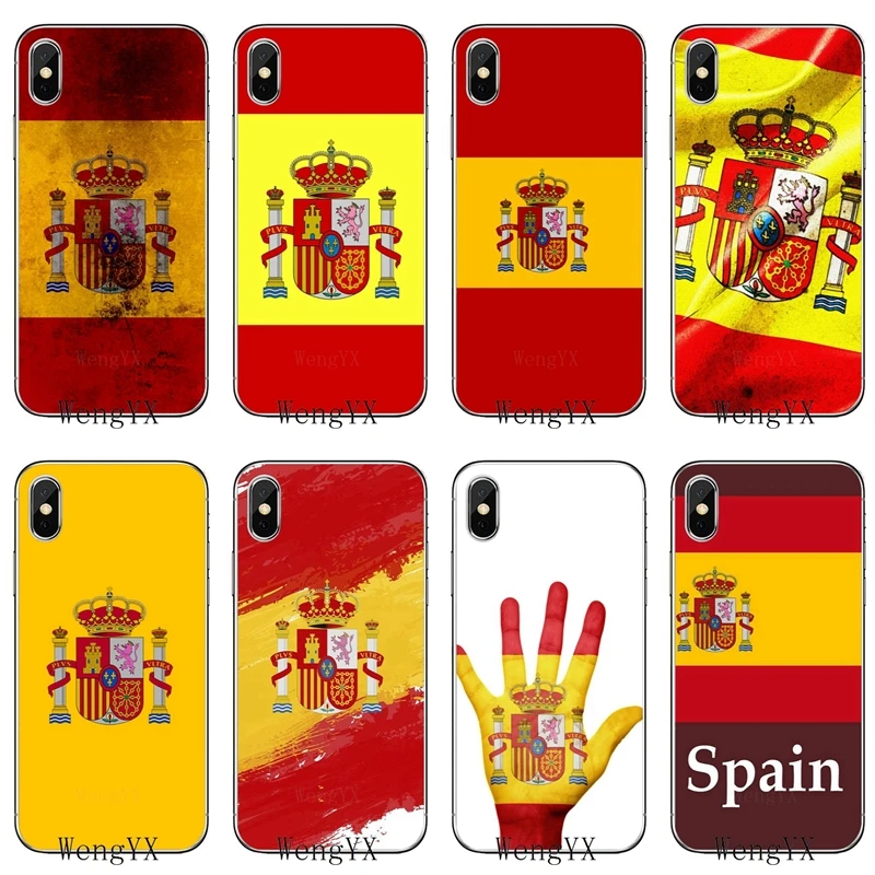 

Spain Flag Spanish National For Samsung Galaxy J3 J4 J5 J6 J7 J8 A3 A5 A7 A8 A9 Plus Prime pro 2016 2017 2018 Soft phone case