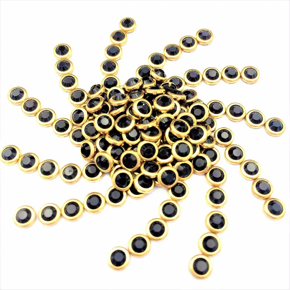 

2017 new SS16 jet Nail Rhinestones,1440pcs Flat Back Hotfix Glitter Nail Stones,DIY 3d Nail Phones Decorations Supplies