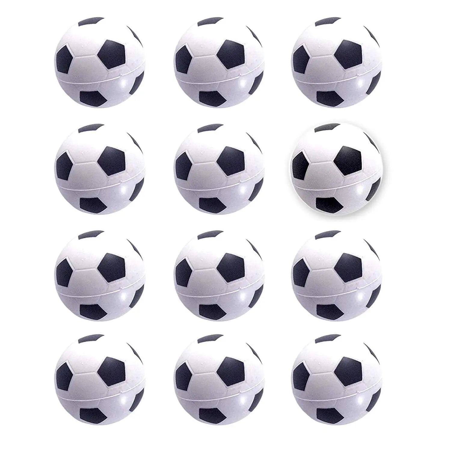 Мини спортивные мячи для детский праздничный костюм пользу игрушка, Футбол (12 упак.) Squeeze ПУ для снятия стресса, тревожности, релаксации