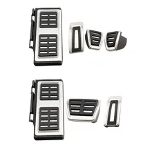 Jameo Auto font b Car b font Pedals Foot Fuel Brake Clutch Cover for Volkswagen VW