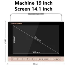 HD 19 дюймов MP4 видео машина высокая мощность аудио TF карта U диск воспроизведение музыкальной пленки fm-радио рекордер электронная книга электронный альбом mp3