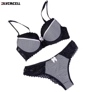 

Liva Girl Luxury Lace Push Up Bra Set Sexy Women Brief Bra Set Lingerie Flower Charming Underwear Brief Lingerie Set