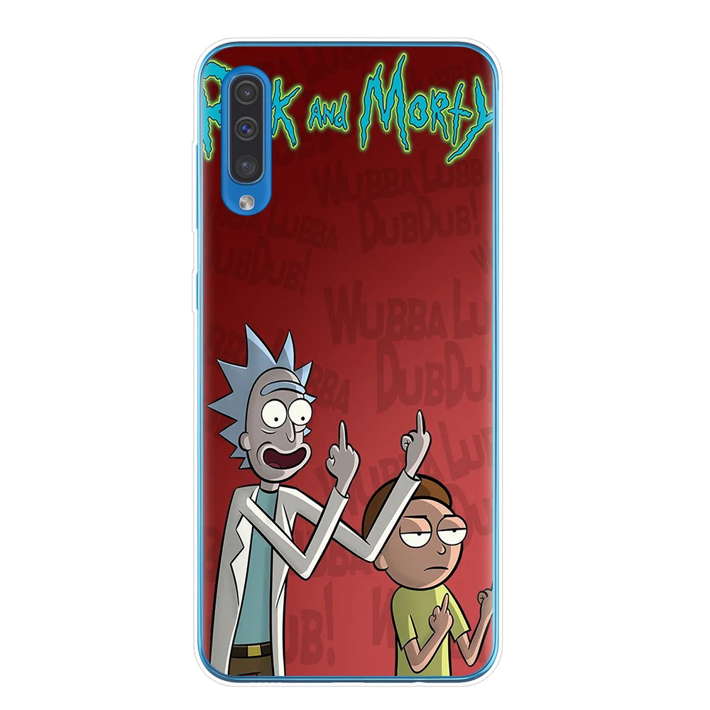 Cartoon Rick And Morty Soft TPU Case For Samsung J3 J5 J7 A7 A9 A6 A8 J4 J6 Plus A10 A20 A30 A40 A50 A70 Cover