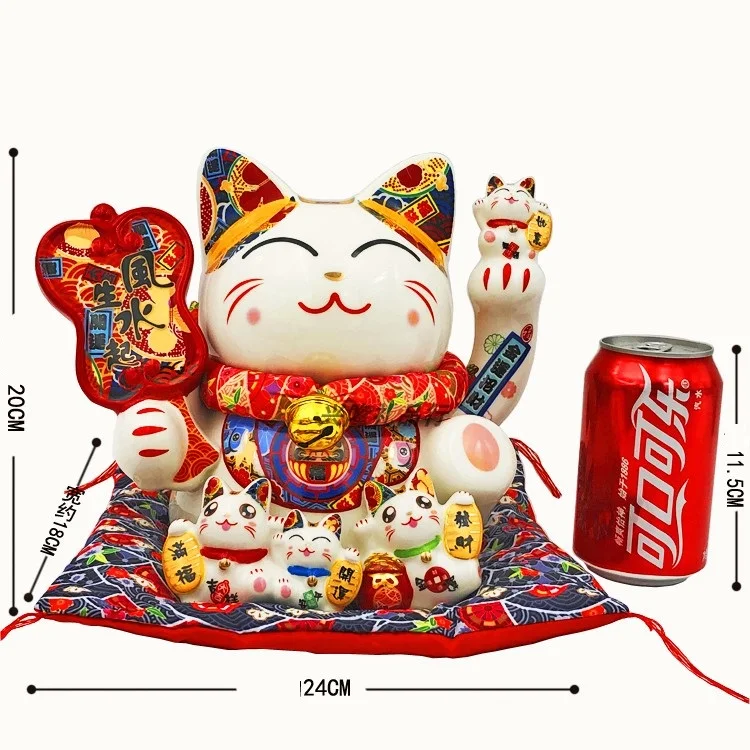 Lucky Cat Копилка фигурки животных Maneki Neko котенок керамическая копилка для кошек Домашнее украшение рабочего стола R1938