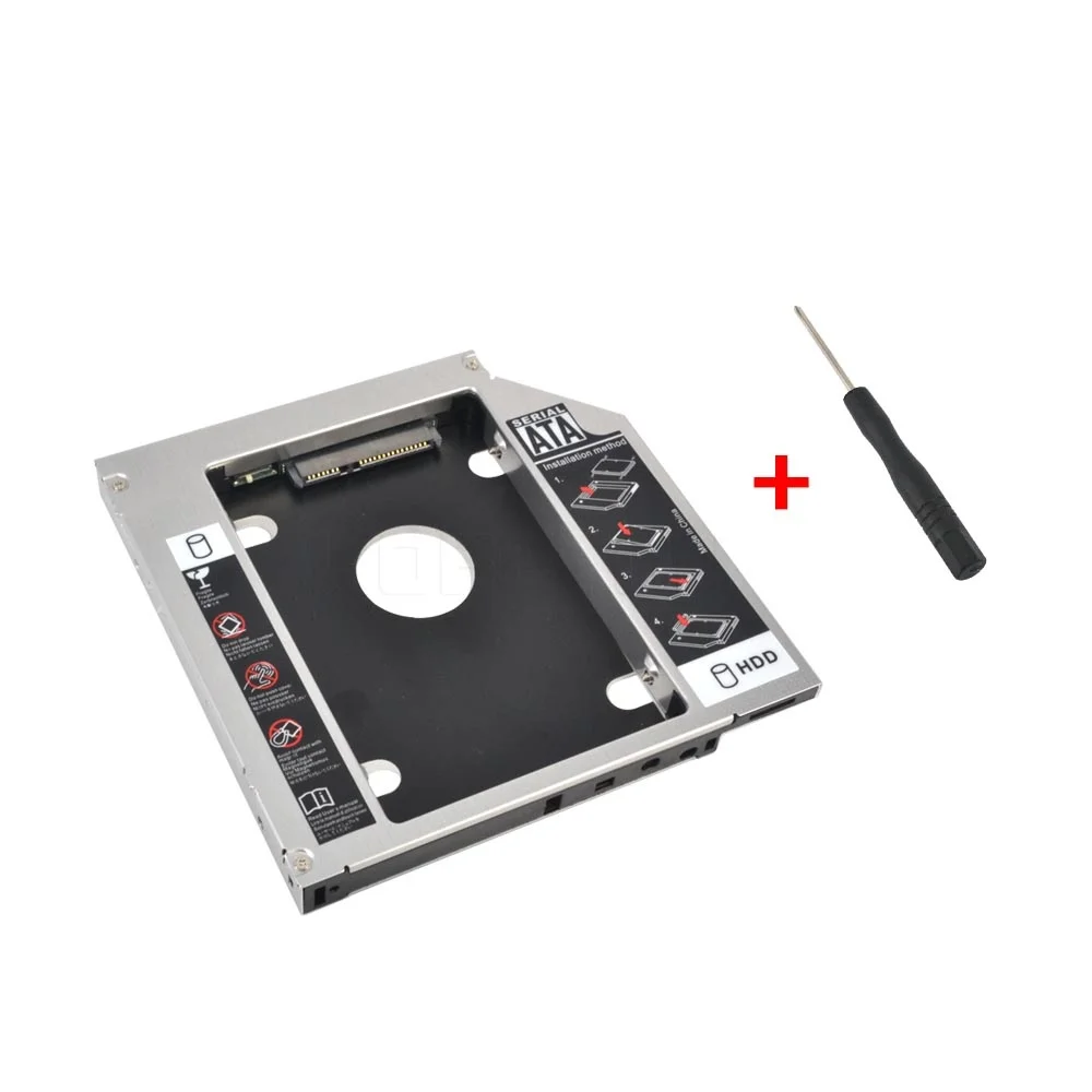 Kebidu SSD HDD HD драйвер жесткого диска внешний 2 й Caddy SATA 3 0 чехол Корпус для 12 7 мм CD DVD ROM