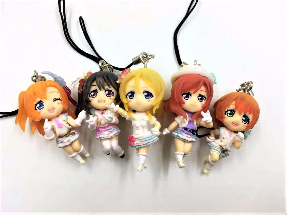 

Love Live Kotori Anime keychain Nico Rin Umi Maki Chika Riko Yoshi Kunikida Kanan Rubber strap/phone charm G438