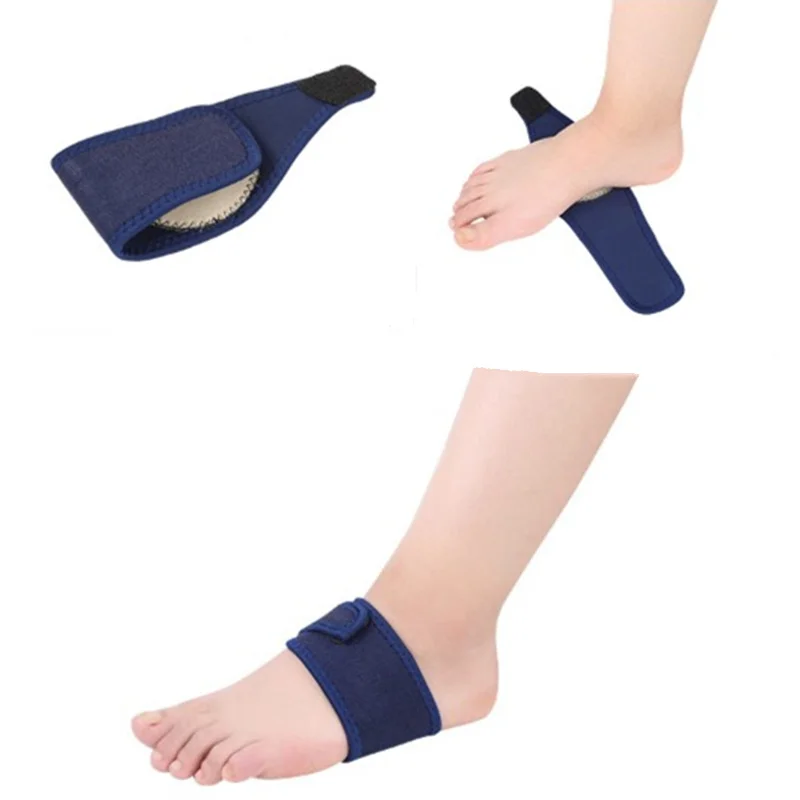 1 пара эластичный высокий свод ортопедии повязки пятки ног боли ткань ортопедические стельки