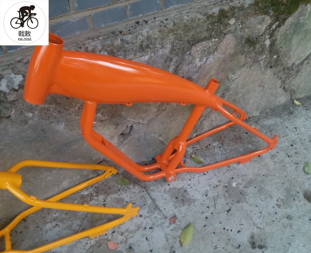 Top Kalosse aluminum alloy  120mm BB size Electric  bike  frame  26*17inch fat bicycle frame ,26*4.8 beach bike frame 9