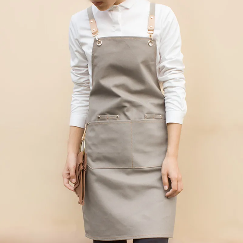 Canvas Apron Crossback Cotton Straps E15-18