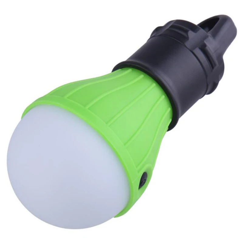 Мини портативный фонарь Палатка светильник Светодиодный лампа аварийная лампа водонепроницаемый подвесной фонарик с крюком для кемпинга 4 цвета 3* AAA - Цвет: green
