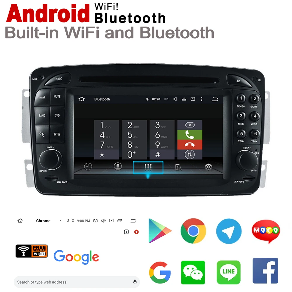 Flash Deal Android 8.0 up GPS 2 Din Autoradio System For Mercedes Benz E Class W210 1995~2003 NTG Navigation Map Car DVD Multimedia player 2
