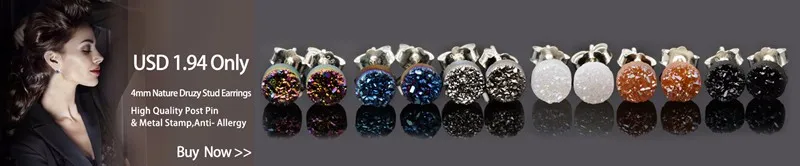 druzy stud earrings