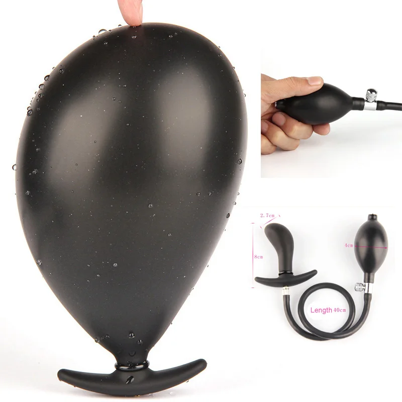 Baratos Juguetes sexuales consolador de mujer bomba Anal Plug Gay Men Anus dilatador masaje de próstata Max 11cm hinchable silicona relleno de aire bugs