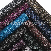 Glitterwishcome 21X29 см A4 Размер синтетическая кожа, темная массивная блестящая кожа, искусственная ткань из искусственной кожи винил для бантов, GM074A