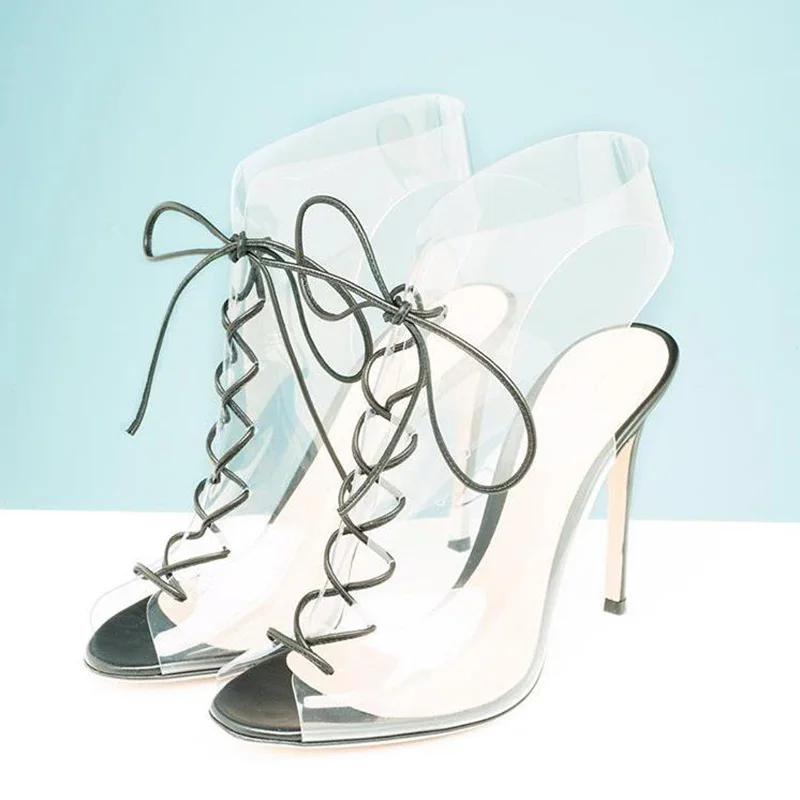 bottines transparentes