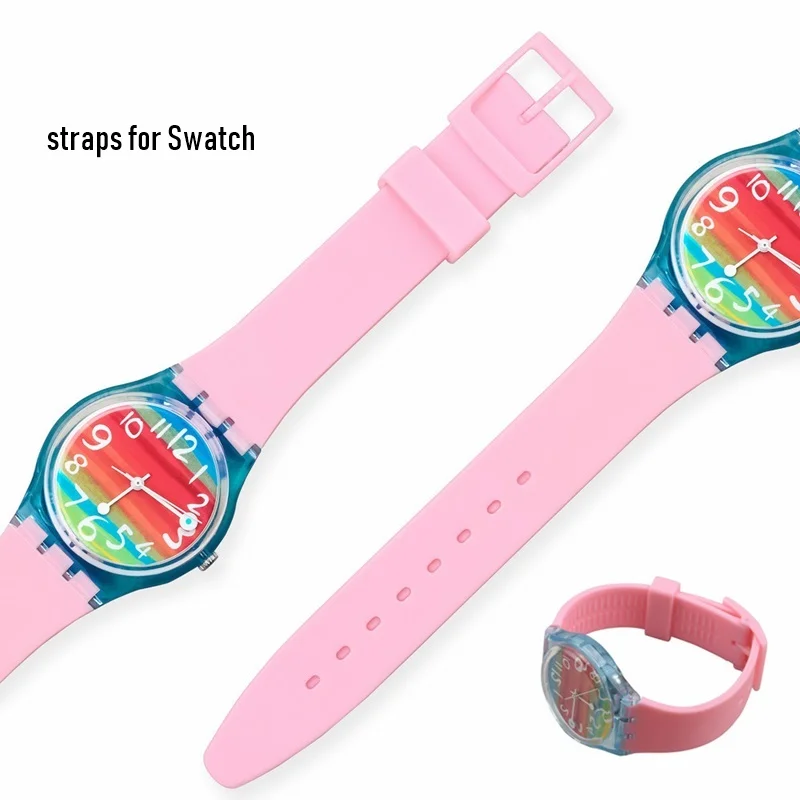 

Watchband for Swatch Strap Buckle For SWATCH Silicone Watch band12mm 16mm 17mm 19mm 20mm Rubber Strap Watch accessories