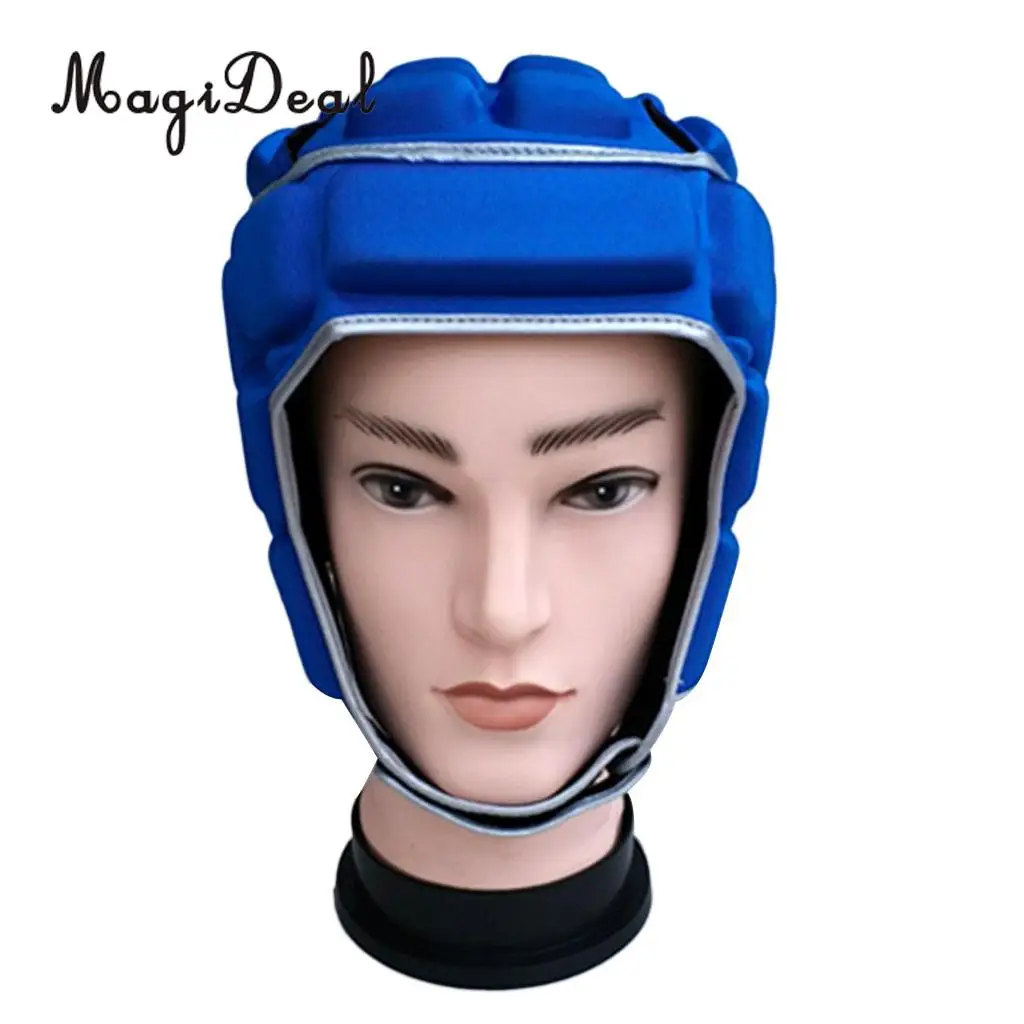 MagiDeal Premium Soft Padded EVA Safety Head Gear Protective Helmet for Soccer Rugby Football Goalkeeper, Lightweight Breathable