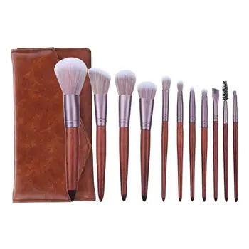 

11pcs/12pcs Makeup Brushes Set Portable Foundation Powder Blush Eyeshadow Concealer Make Up Brush Beauty Tools With Bag