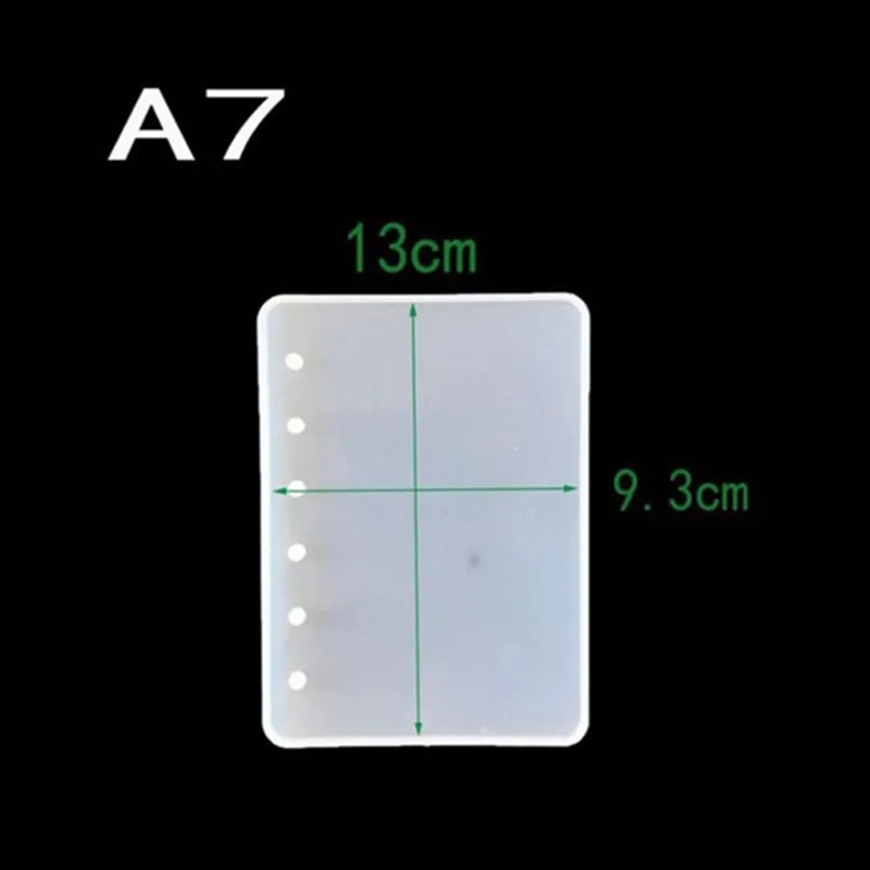 A5/A6/A7 блокнот эпоксидная смола силиконовая форма глина полупрозрачная форма помадка для шоколада для выпечки инструменты DIY рукоделие